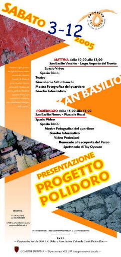 SAN BASILIO - POGETTO POLIDORO - evento iniziale