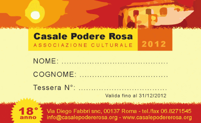 Fac-simile Tessera associativa 2012