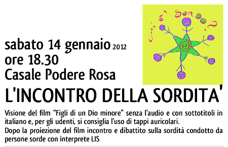 promoflyer dell'iniziativa