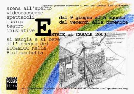E...state al Casale 2007 - dal 9 giugno al 5 agosto 2007