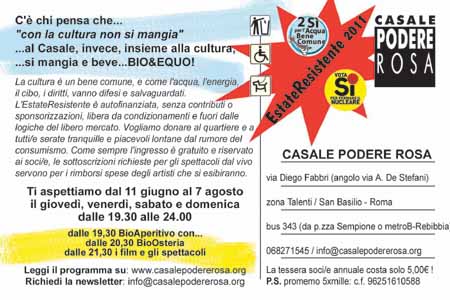 Retro flyer dell'EstateResistente 2011