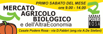 MercatoBio al Casale Podere Rosa banner del MercatoBIO