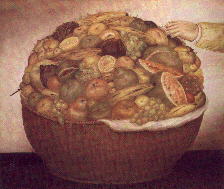 Fernando Botero-Cesto di frutta, 1972