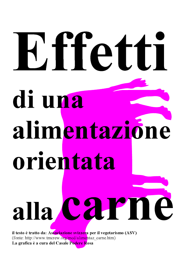 Effetti di una alimentazione orientata alla carne