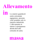 Allevamento in massa