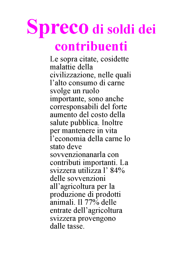 Speco dei soldi dei contribuenti