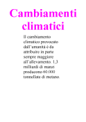 Cambiamenti climatici