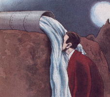 disegno di Roberto Perini da La nuova ecologia, annoIX, n.51, 1988