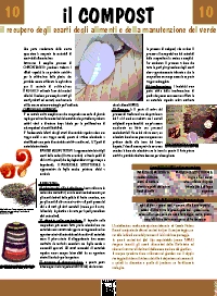 pannello n.10 - IL COMPOST - il recupero degli scarti degli alimenti e della manutenzione del verde
